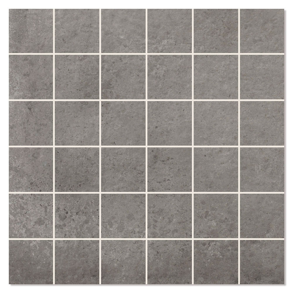 Mosaikkflis Zeed Mørk Grå Matt 30x30 (5x5) cm
